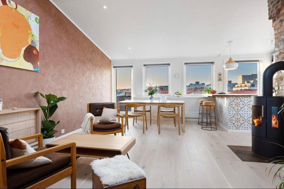 Apartamento Penthouse In Oslo'S Hippest District Gruenerlokka Exterior foto